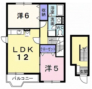 シュクセ・ベージョⅡ【2階】の間取り