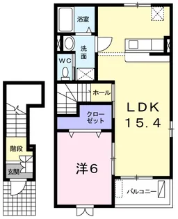 LANG RAVIN【2階】の間取り