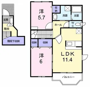 パーチェ【2階】の間取り