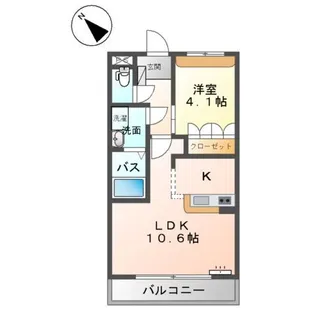 リバレイン【2階】の間取り