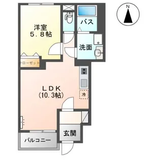 ヒラソル【1階】の間取り