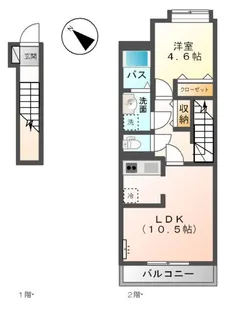プレジール【2階】の間取り