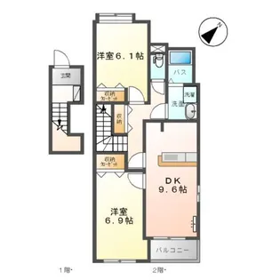ルミエール【2階】の間取り