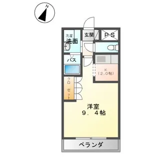 グレースワン松下【1階】の間取り