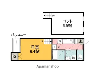 ALPHA THE PREMIER【2階】の間取り