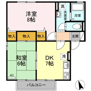 エトワール モーリ【2階】の間取り