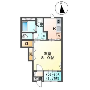 マリーゴールド【1階】の間取り