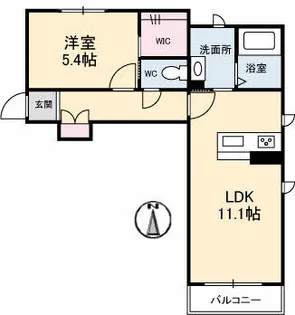 シャーメゾンAYA【1階】の間取り