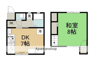 メゾネット青谷【1階】の間取り