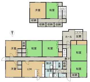 鳥取県鳥取市徳尾151番地6【一戸建】の間取り