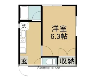 メゾン若葉【1階】の間取り