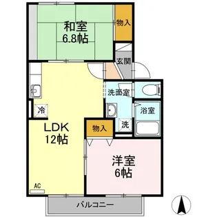 リヴェール21【1階】の間取り