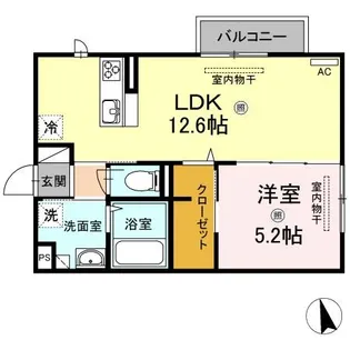 アルヴィータ【2階】の間取り