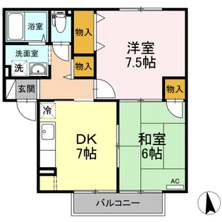 リバティM2【2階】の間取り