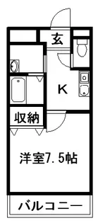 サンパティーク・シュッド【1階】の間取り