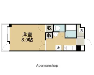 スカイマンション永楽【4階】の間取り