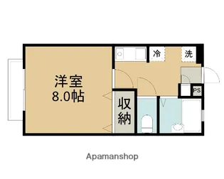 メゾンラメール【201号室】の間取り