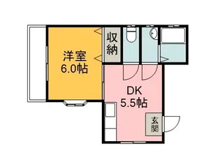ジュネス雲山【201号室】の間取り