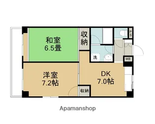 アドヴァンスK【205号室】の間取り
