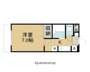 1Kの間取り画像