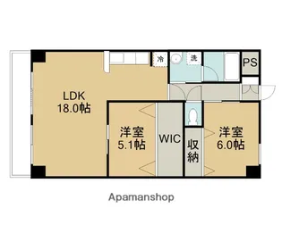 イートン・鳥取358【401号室】の間取り