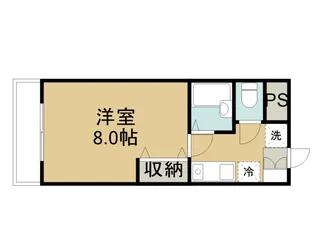 ハイツエステートⅡ【203号室】の間取り