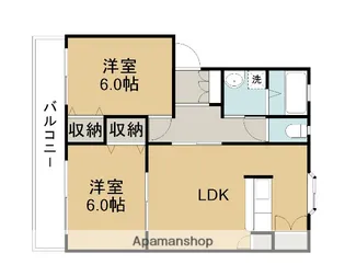 みほハイツ【301号室】の間取り
