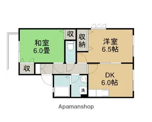 グランディール F棟【101号室】の間取り