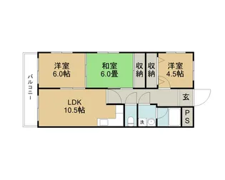 カーサフォルトゥーナ【301号室】の間取り