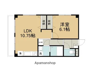 ブランドール【203号室】の間取り