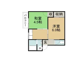 丸山ハイツ【1階】の間取り