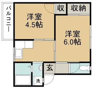丸山ハイツ【2階】の間取り