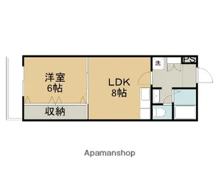 サウスシティー【4階】の間取り