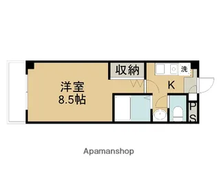 グレースマンション湖山Ⅱ【102号室】の間取り