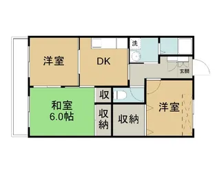 キンセイマンションⅡ【3階】の間取り