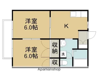 グロースK2【102号室】の間取り