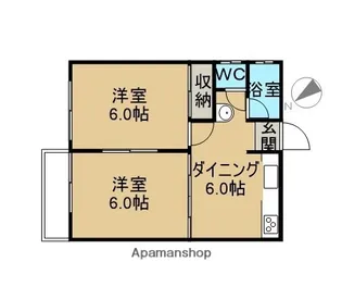 ラ・カーザ【2階】の間取り