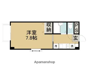 白い雲ハイツ【201号室】の間取り
