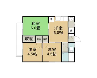 ベルメゾン興南【201号室】の間取り