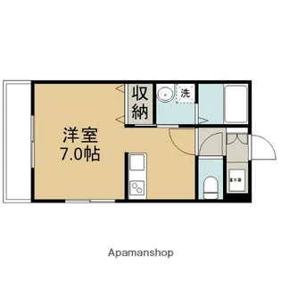 セルシオール千代水【203号室】の間取り