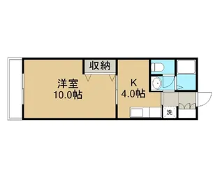 アンダンテ桂木【1階】の間取り