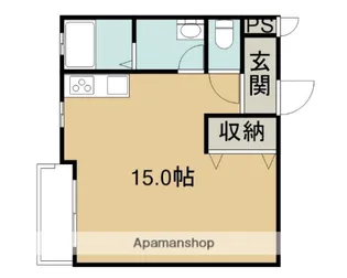 コーポスウェット【1階】の間取り