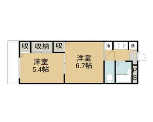 キンセイマンションⅠ【1階】の間取り