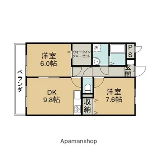 スフィア【205号室】の間取り