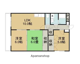 オオガコンフォート【4階】の間取り