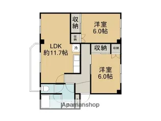 ハイツいせきD棟【3階】の間取り