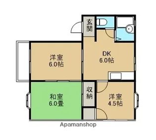パークフセ【202号室】の間取り