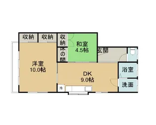 サニーフラット【2階】の間取り