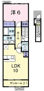 カルム.S【2階】の間取り