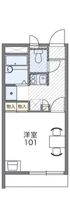 レオパレスM&N【303号室】の間取り